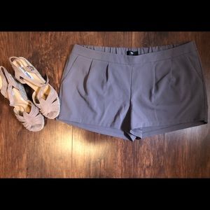 Gray polyester shorts